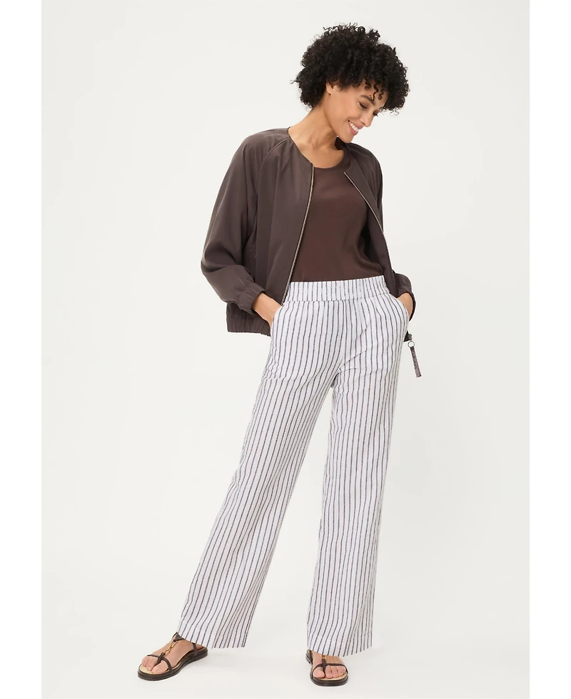 Olsen Women's Stripe Pull-On Pant
