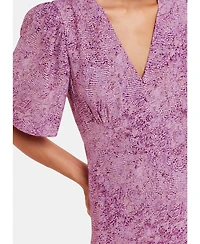 Whistles Women's Diagonal Snake Midi Dress
