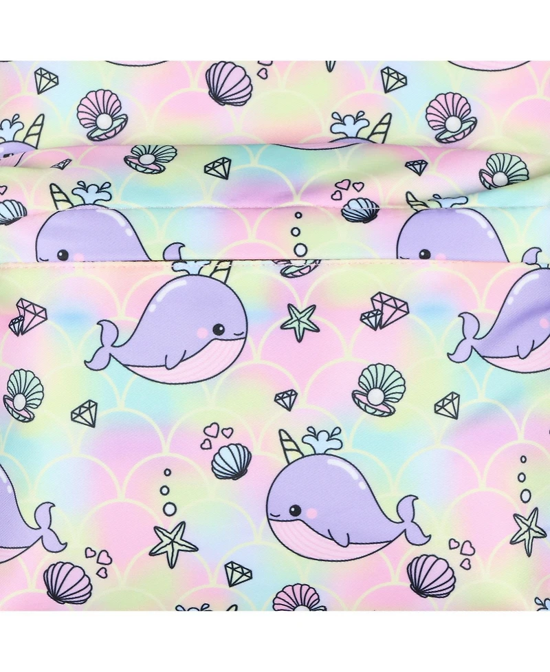 Intimo Narwhal 16" Backpack Unicorn Of The Sea Whale All-Over Print School Book Bag