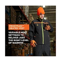 RefrigiWear Men's FrostFlex Heated Vest – 3-Level Heat, 8-Hr Battery & Water-Repellent Stretch Shell