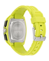 Aston Martin F1 Men's Ovr Chronograph Date Quartz Light Green Silicone Watch 44mm