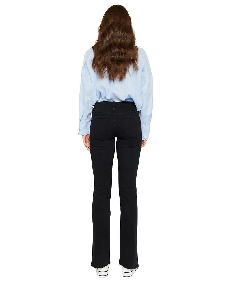 KanCan Women's Mai Mid Rise Y2K Bootcut Jeans
