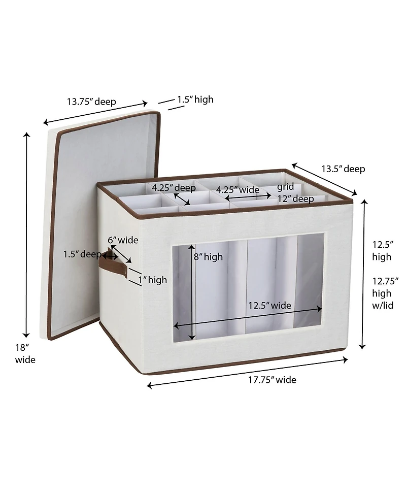 Household Essentials Tall Wine and Bottle Storage Chest