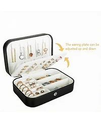 Yigii Pu Leather Mini Jewelry Box for Women