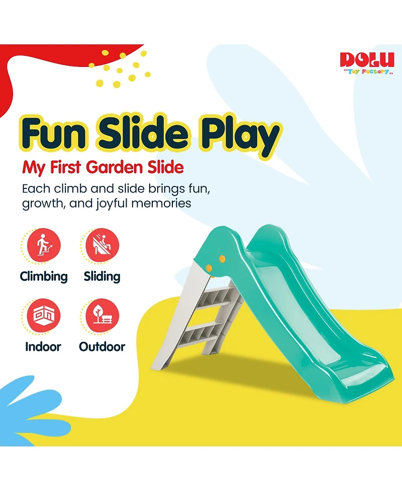 Dolu My First Garden Slide Kids Indoor Outdoor Playground Equipment