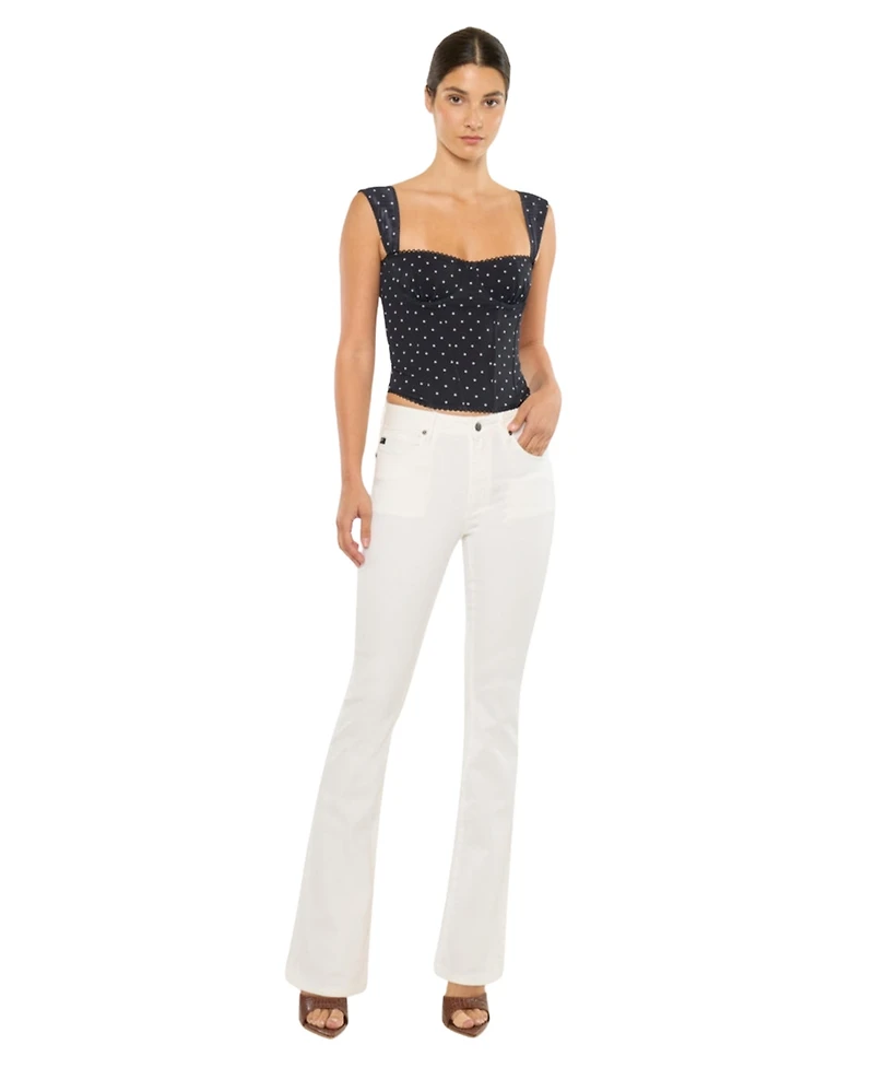 KanCan Essential Women's Vanilla High Rise Bootcut Jeans