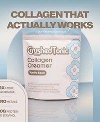 Crushed Tonic Vanilla Bean Collagen Creamer Supplement