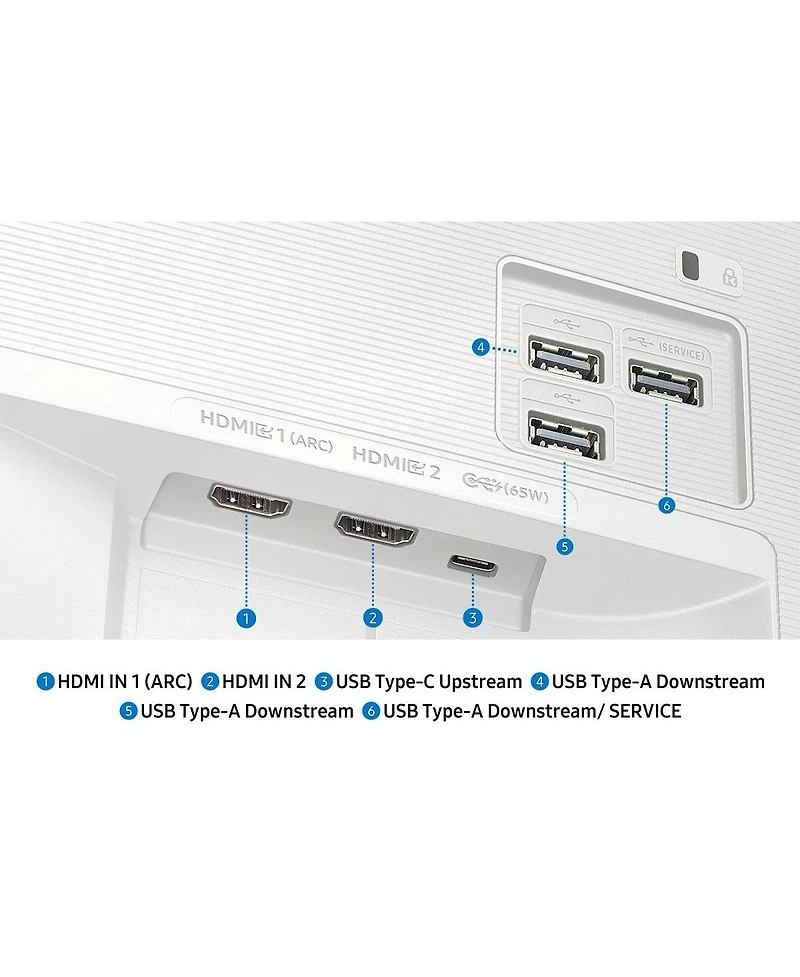 Samsung - The Movingstyle Essential - 32" 4K Uhd Smart Monitor with Adjustable Rolling Stand | F-LS32FM70-msr