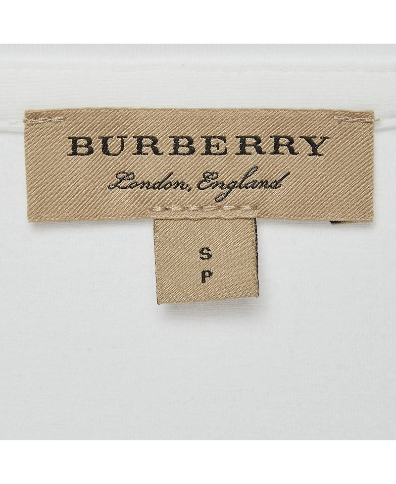 Pre-Owned Burberry Women's Nova Check Jersey Scoop Neck Top