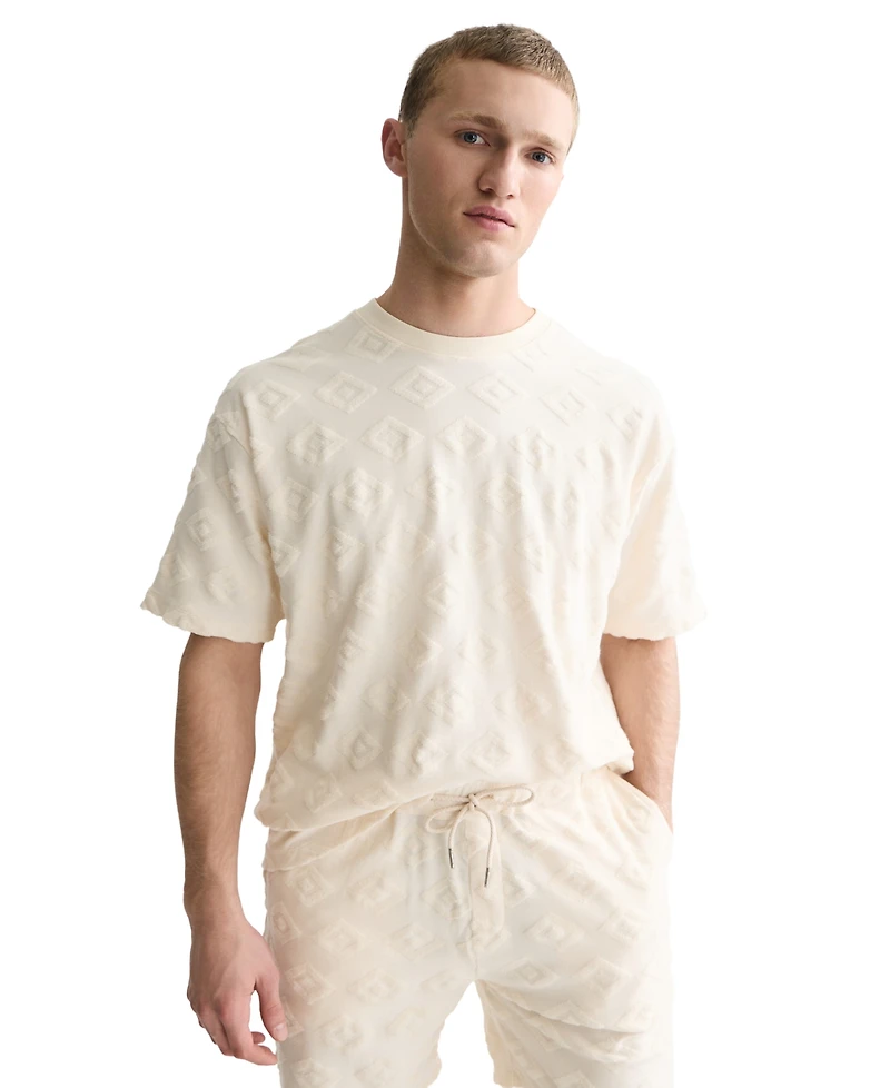 Scotch & Soda Men's Jacquard Short-Sleeve Printed T-Shirt