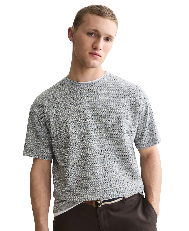Scotch & Soda Men's Jacquard Regular-Fit T-Shirt