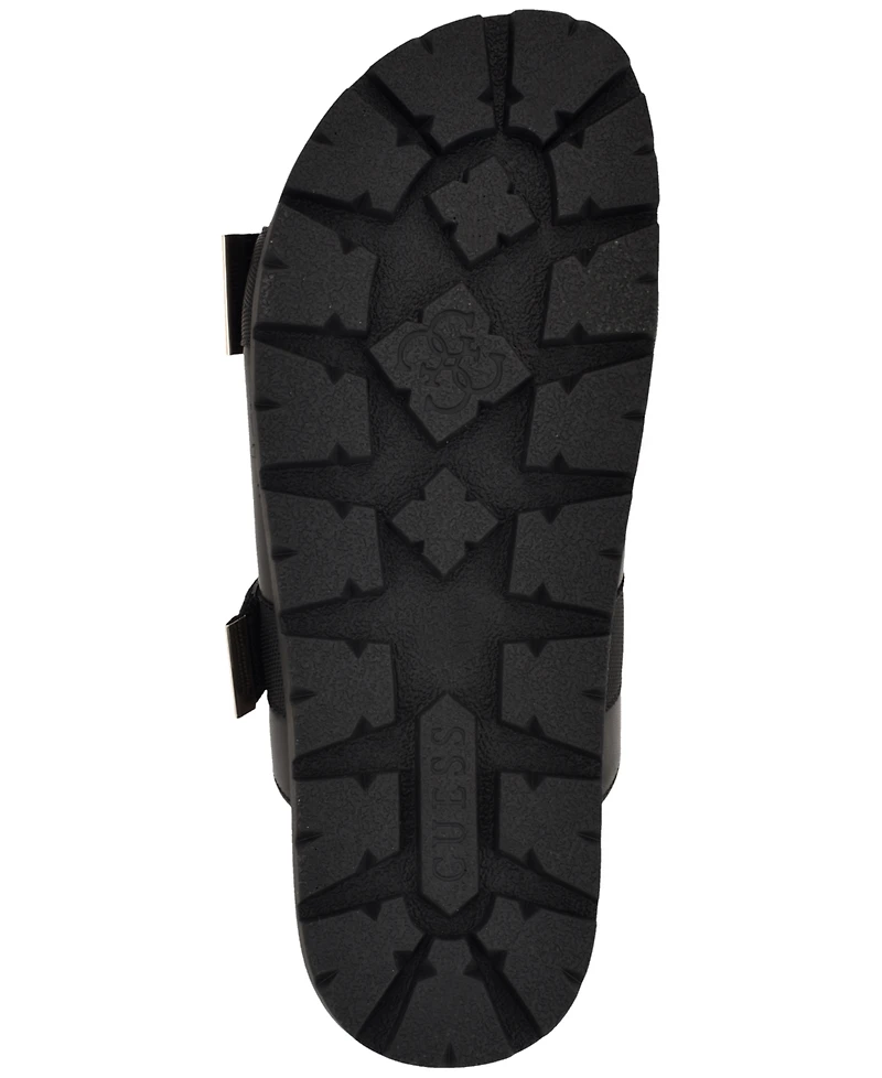 Guess Women's Faxona Branded Slip-On Footbed Sandals
