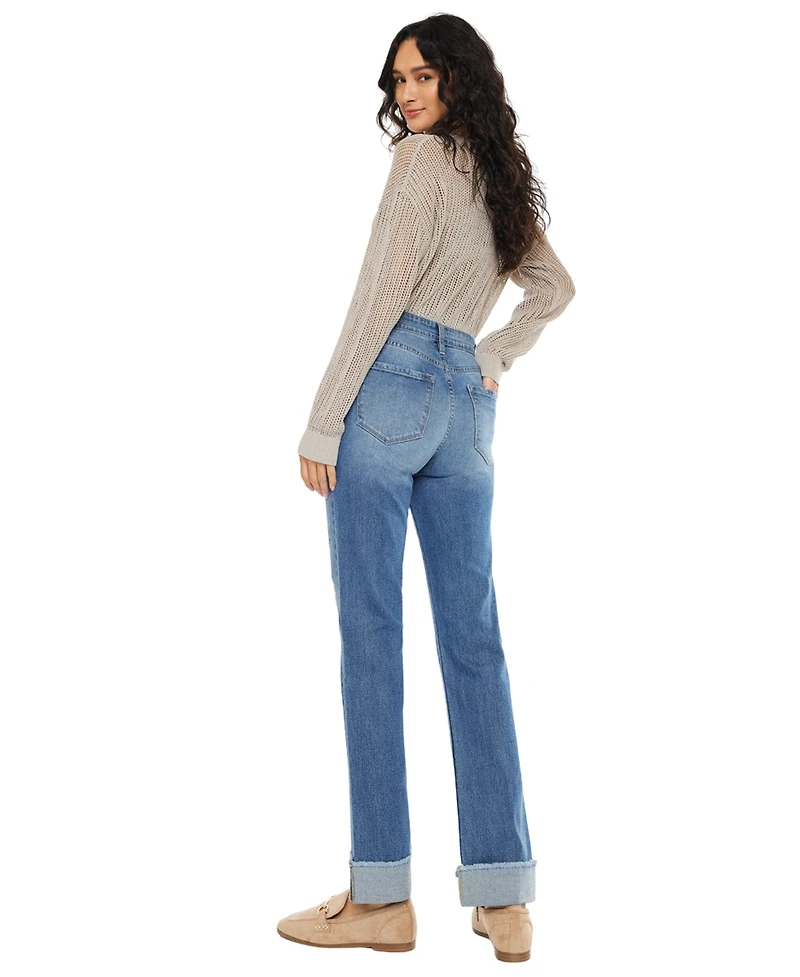 KanCan Essential Women's Trini High-Rise Straight-Leg Jeans