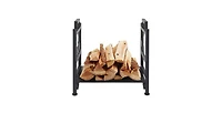 Slickblue Firewood Log Rack with Deer Pattern for Outdoor Storage and Rustic Decor