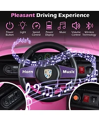 Mecale 12V Electric Ride On Car Licensed Ruf Ctr with Remote Control and Music