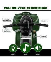 Mecale 12V Kids Ride On Atv with High/Low Speed and Comfortable Seat