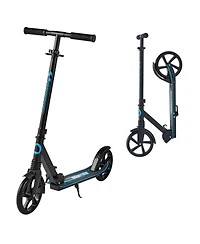 Mecale 2-Wheel Kick Scooter, Adjustable Handlebar, Wide Non-Slip Deck, Foldable Lightweight, 220-Lb Capacity