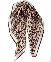 Vince Camuto Soft Border Leopard Square Scarf