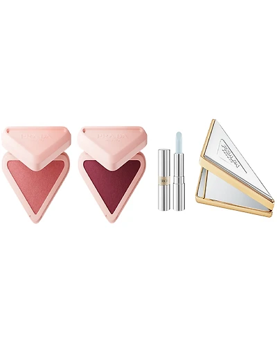 Prada Beauty 4-Piece Blush and Lip Balm Bundle Set