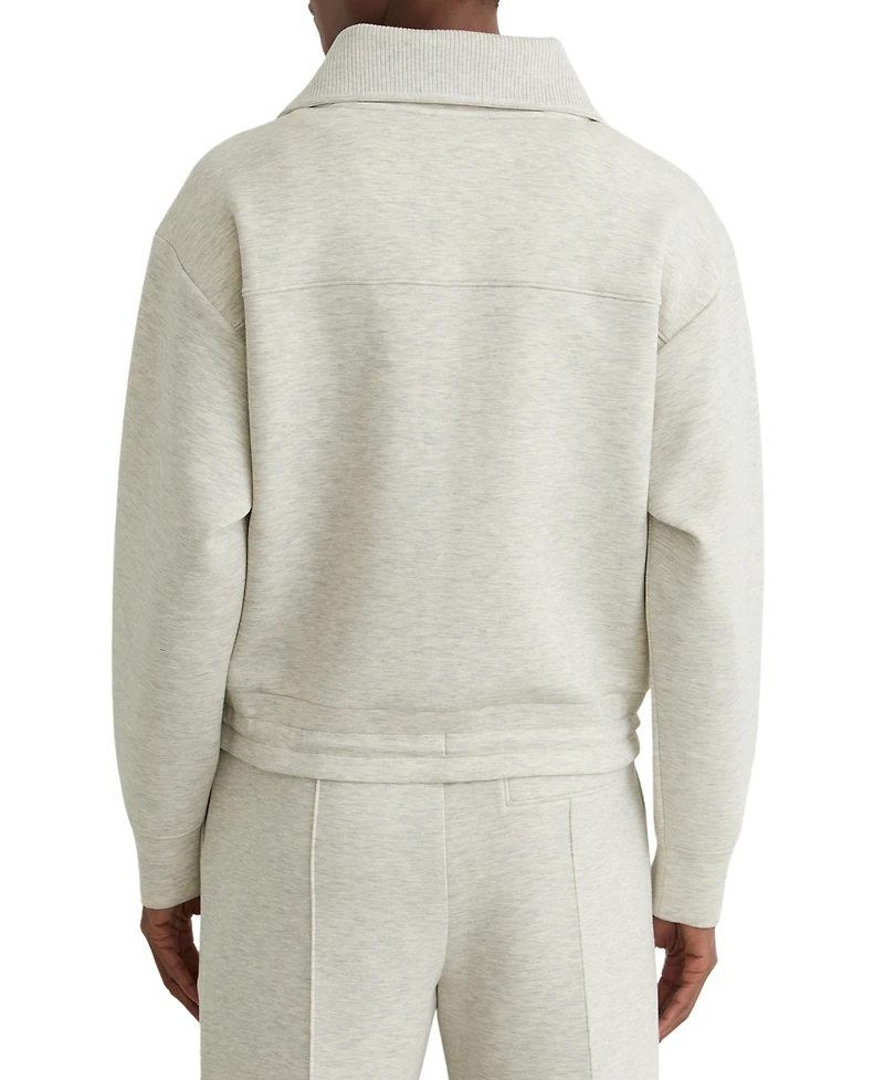Reiss Women's Premium Interlock Zip-Front Sweatshirt