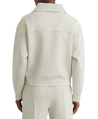 Reiss Women's Premium Interlock Zip-Front Sweatshirt