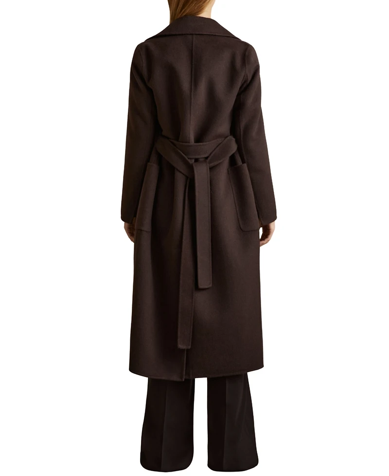 Reiss Women's Wool-Blend Double-Breasted Blindseam Coat