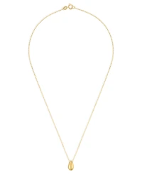 Macy's Teardrop Pendant Necklace in 10k Yellow Gold