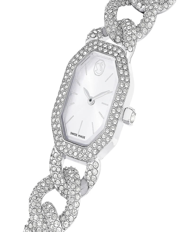 Swarovski Dextera Chain Swiss Crystal Bracelet Watch 44 x 20mm