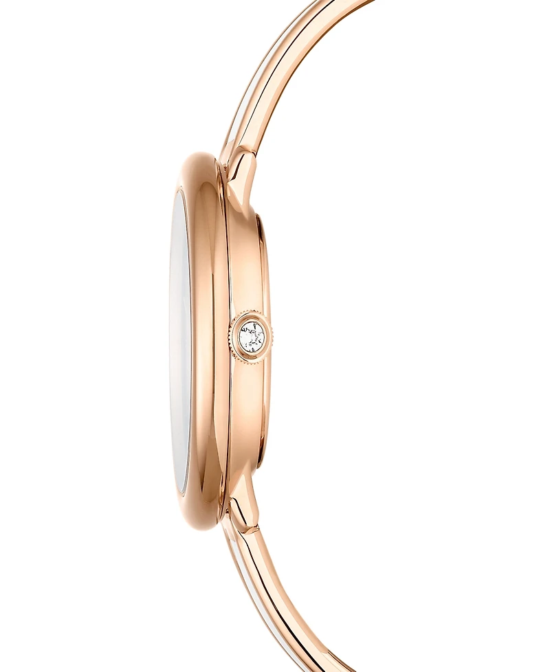 Swarovski Crystalline Bangle Metal Bracelet Watch 32 x 32mm