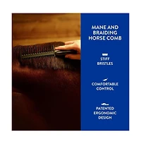 Wahl Professional Animal Equine Grooming Mane and Braiding Horse Comb - Mane and Tail Brush - Ergonomic Horse Combs