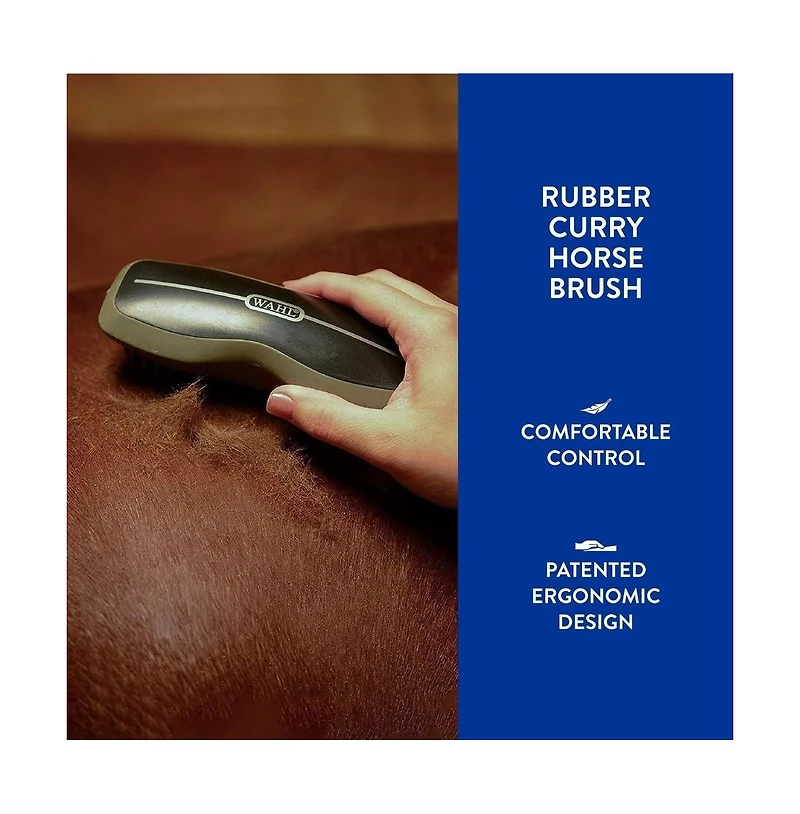 Wahl Professional Animal Equine Grooming Rubber Curry Horse Brush