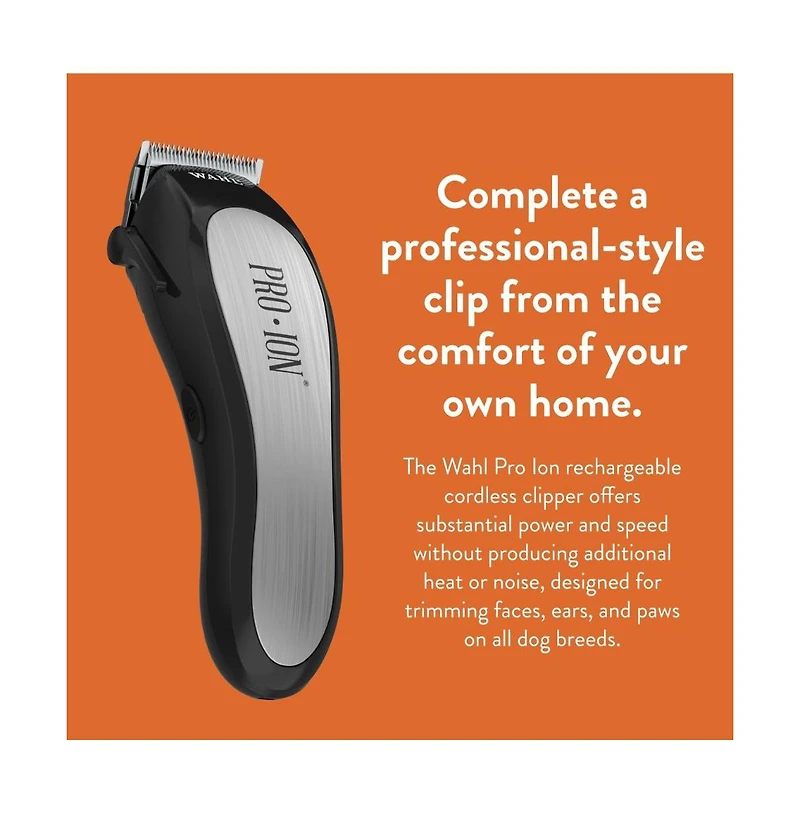Wahl Pro Animal Pro Ion Cordless Pet Clipper Kit for dogs and cats