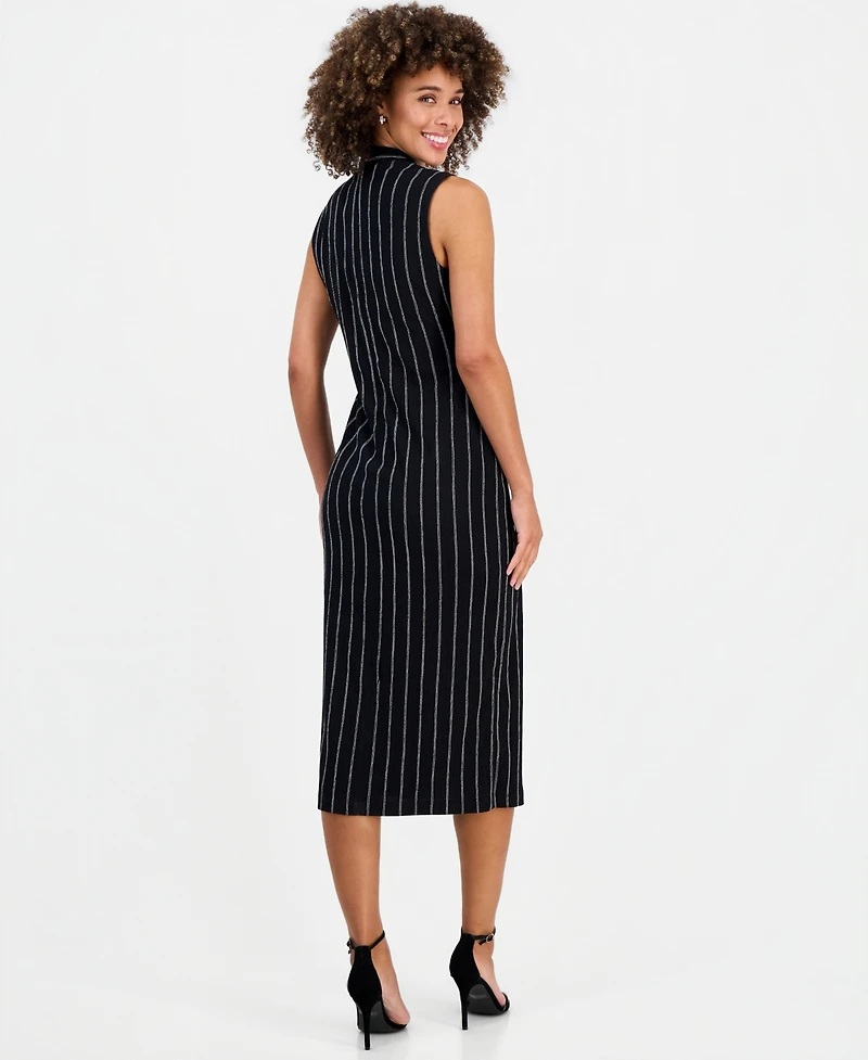 Kasper Women's Wrap-Front Sleeveless Midi Dress