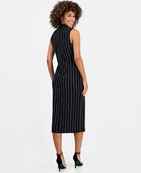 Kasper Women's Wrap-Front Sleeveless Midi Dress