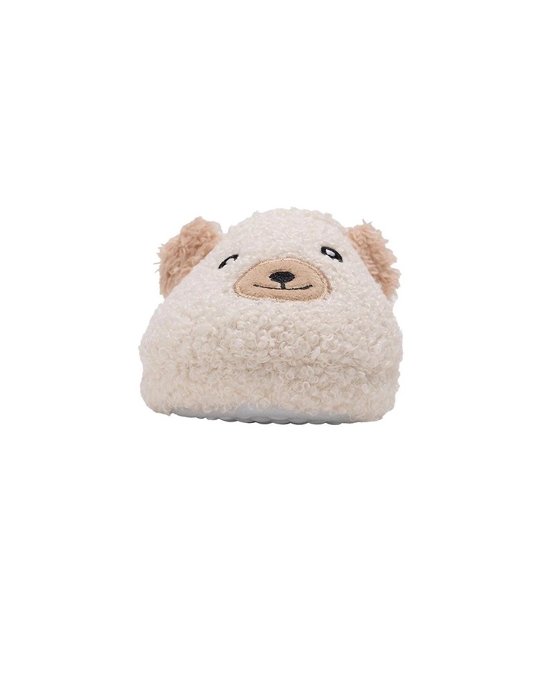 Kensie Toddler Sherpa Cozy Plush SlipOn Slippers - Ivory