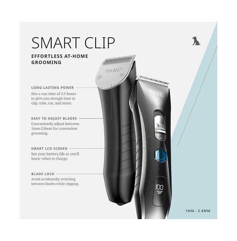 Wahl Pro Animal Smart Clip Effortless At-Home Grooming Cordless Clipper