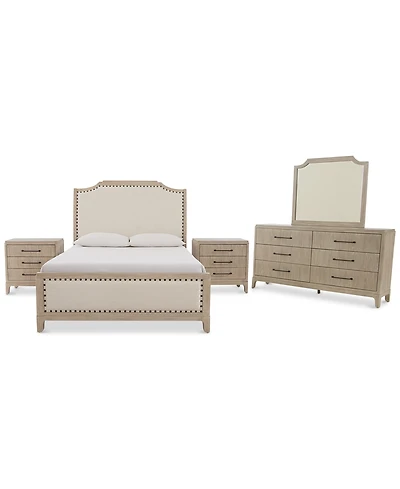 Sadie 4-Piece King Bedroom Set (Bed, Dresser & Two Nightstands), Macy's Exclusive