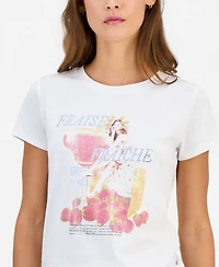 Guess Women's Strawberry Girl Short-Sleeve Baby T-Shirt