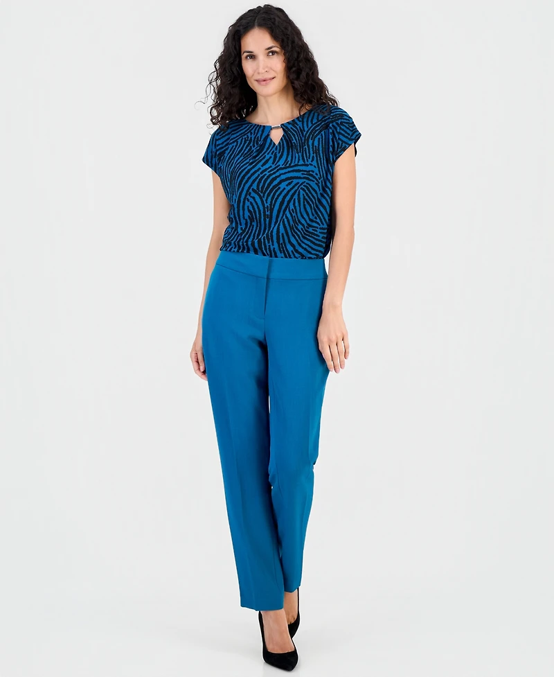 Kasper Women's Ava Straight-Leg Crepe Pants