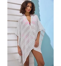 Lascana Women's Striped Kimono Cover up Beach Dress