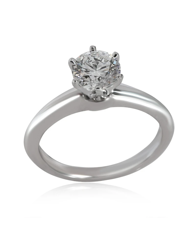 Pre-Owned Tiffany & Co 0.93 ct Round Brilliant Diamond Engagement Ring