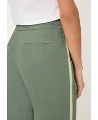 Olsen Womens Drawstring Side Stripe Pant