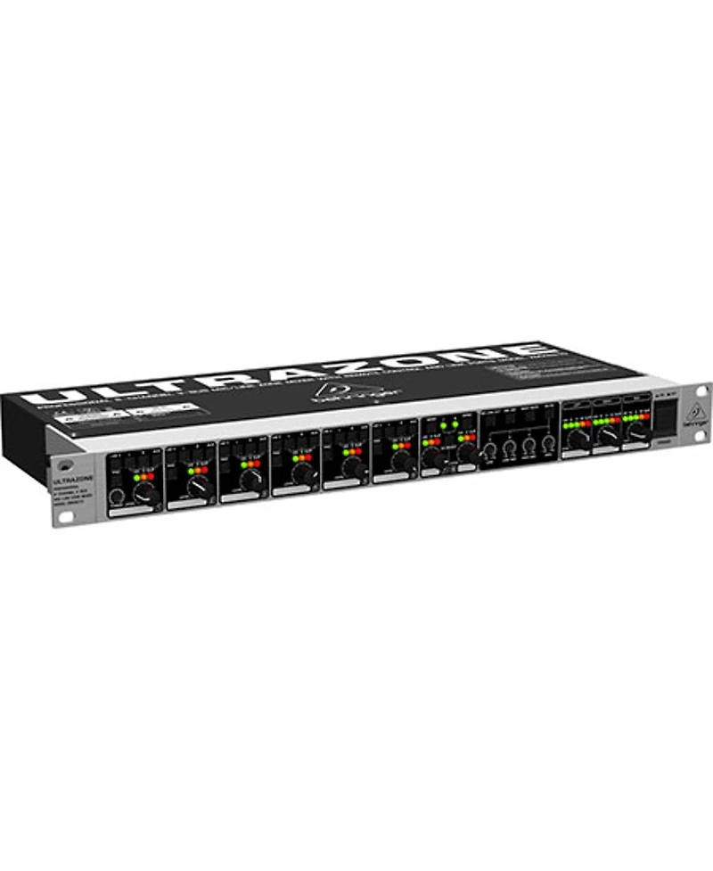 Behringer Ultrazone ZMX8210 Professional 8-Channel 3-Bus Mic/Line Zone Mixer with Remote Control and Link Ports