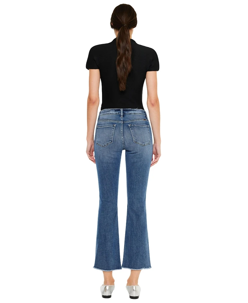 KanCan Essential Women's Honey High Rise Cropped Bootcut Jeans