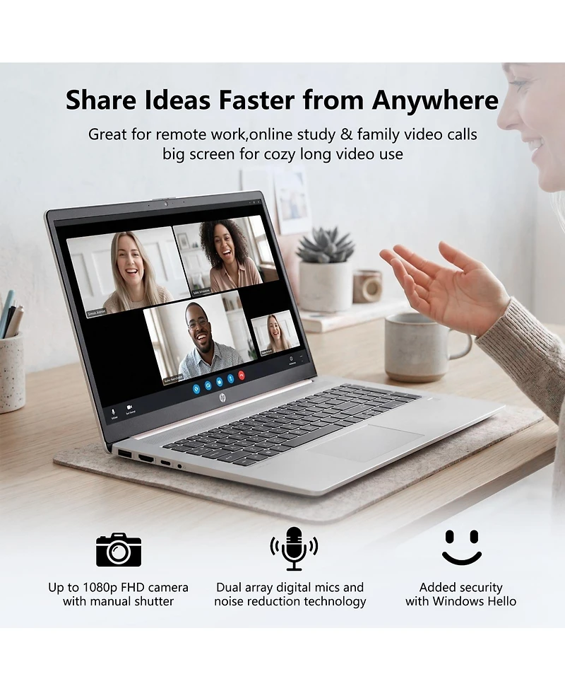 Hp Essential 17.3" Traditional Laptop Intel Core i5 16GB Ram Intel Uhd Graphics 1TB Ssd Storage Windows 11 Pro 60Hz