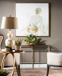 Uttermost Gold Highlights Hand Painted 50" Canvas Wall Art