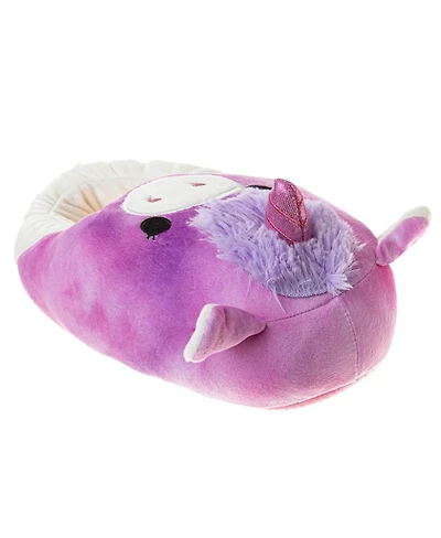 Squishmallow Womens' Lola the Unicorn Dual Sizes Slippers Ultra Soft Plush Comfort Cozy Warm Indoor Wear Fun Design
