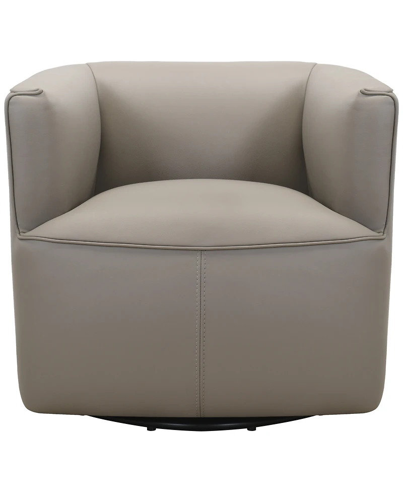 Muriel 40" Leather Accent Swivel Chair