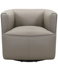 Muriel 40" Leather Accent Swivel Chair