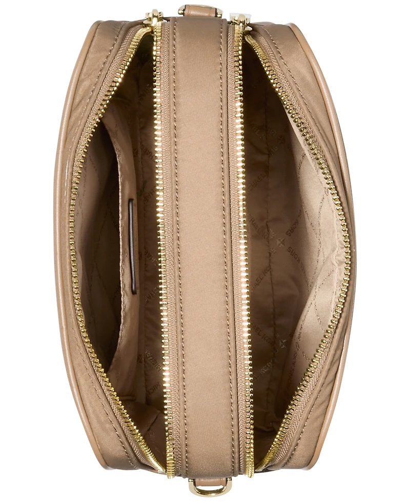 Michael Michael Kors Bryant Medium Double Zip Chain Camera Nylon Crossbody